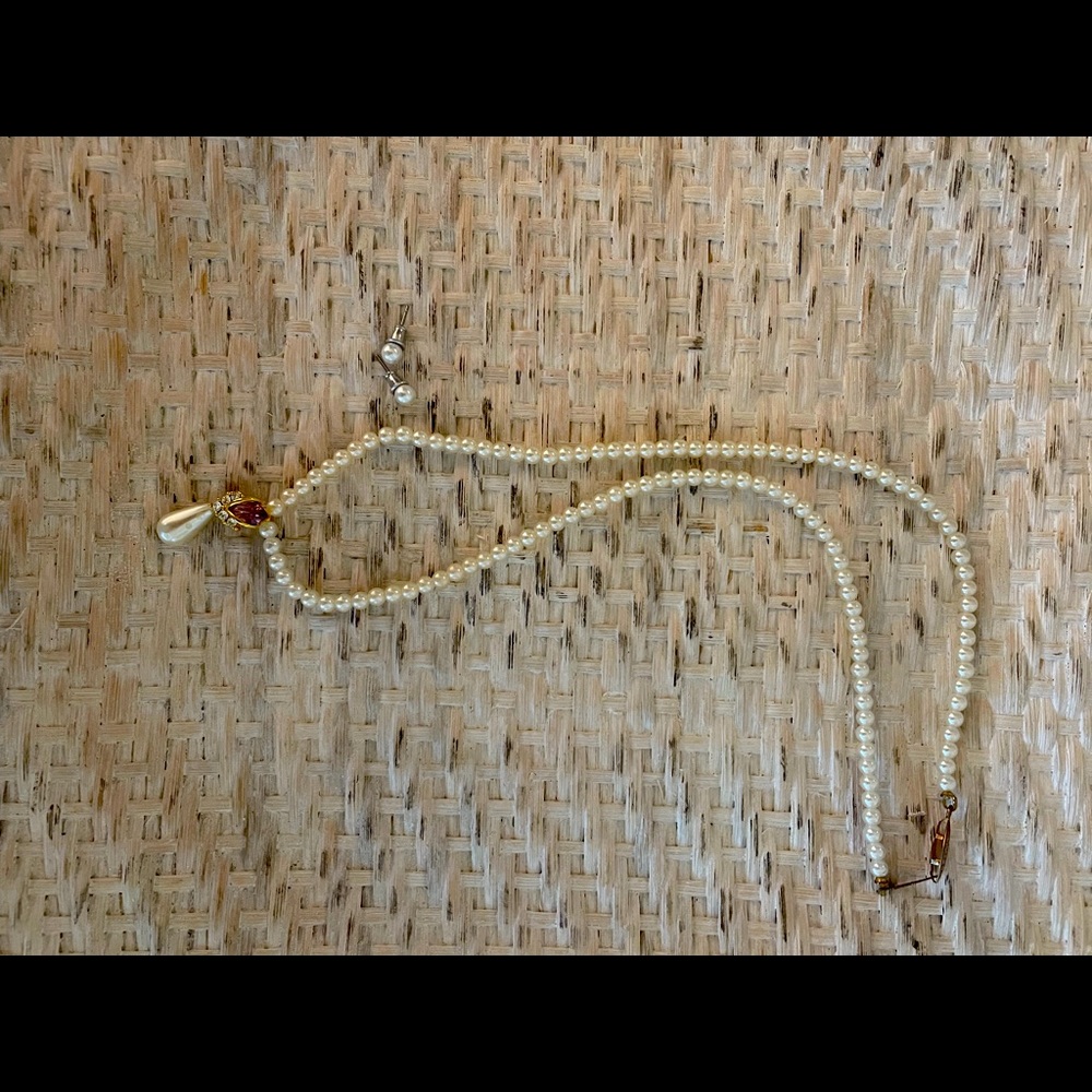 Necklace and matching earrings